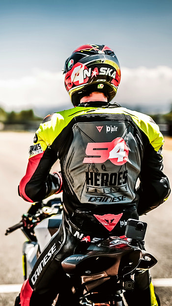 Alberto Naska, Racing, Dainese, Yamha, 54, R1 HD phone wallpaper