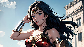 Wonder Woman Comic Sketch Art, wonder-woman, superheroes, artwork, digital-art, artist, deviantart HD wallpaper