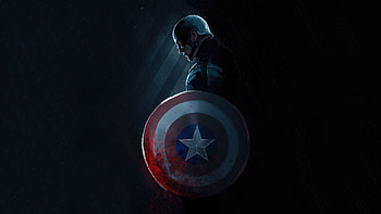 Dark, Captain America, art, 2020 HD wallpaper