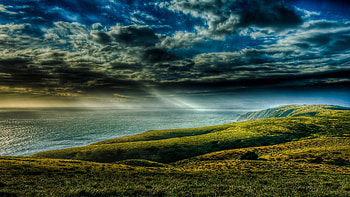 Landscape, Sea, Clouds HD wallpaper