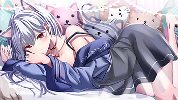 Anime Sleep, Girl, Sleep, Anime, teddy HD wallpaper