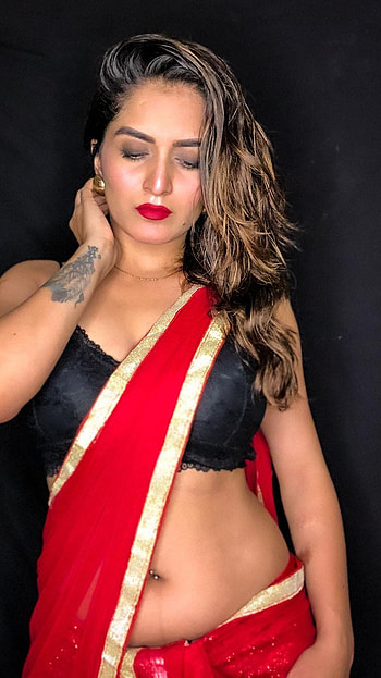 Trishaa kamlakar, model, saree lover HD phone wallpaper