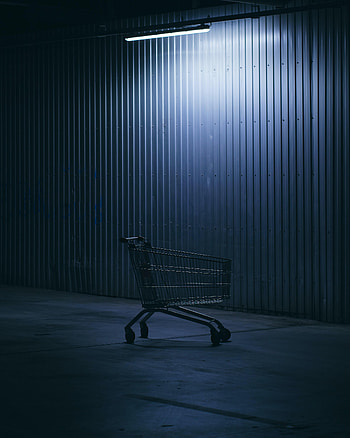 Dark, Fence, Lamp, Glow, Basket HD phone wallpaper