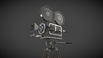 1930 film camera, Vintage cinematography, Artstation creation, Film equipment HD wallpaper