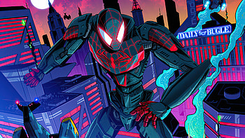 Spider Man Mecha Miles Morales , spiderman, superheroes, artist, artwork, digital-art, artstation HD wallpaper