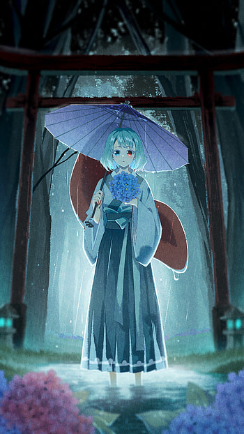 Kogasa Tatara — Rainlit Torii (Touhou ), Anime, Touhou HD phone wallpaper