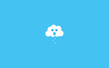 Rain Clouds Minimalism, rain, clouds, minimalism, artist HD wallpaper