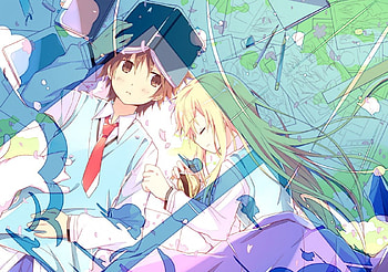 Sorata & Mashiro, sakurasou no pet kanojo, anime, cute, girl, friends HD wallpaper