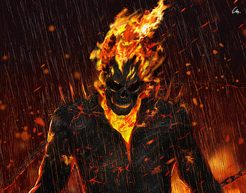 Ghost Rider Artwork , ghost-rider, artwork, artist, digital-art, artstation HD wallpaper