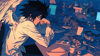 Death Note Anime L Character, Anime, Death Note, L (Death Note) HD wallpaper