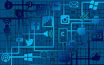 Internet Icons, blue, icons, vector, internet HD wallpaper