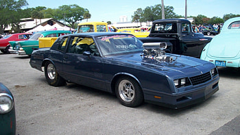 Pro Street Monte Carlo, Roll cage, Blown, Blue, GM HD wallpaper