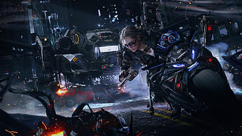 Crossfire Game , crossfire, games, pc-games, xbox-games, ps-games, biker, fantasy-girls, cyberpunk, scifi, artstation HD wallpaper