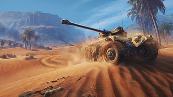 World of Tanks — Desert Charge ( Quad ), video game, World of Tanks HD wallpaper