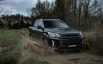 SsangYong Musso Saracen, , offroad, 2022 cars, SUVs, black pickup, UK-spec, 2022 SsangYong Musso Saracen, korean cars, SsangYong HD wallpaper