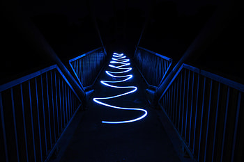 Dark, Neon, zelight, Glow, Line, Winding, Sinuous HD wallpaper