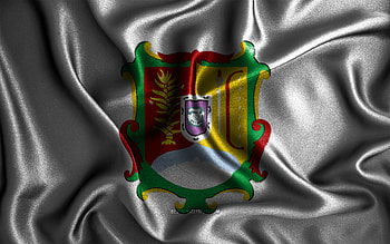 Nayarit flag, , silk wavy flags, mexican states, Day of Nayarit, fabric flags, Flag of Nayarit, 3D art, Nayarit, North America, States of Mexico, Nayarit 3D flag, Mexico HD wallpaper