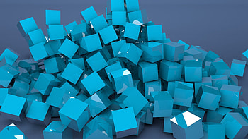 3D, Color, Metal, Coloured, Cubes, Lots Of, Multitude HD wallpaper