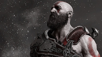 Kratos full , Stunning game artwork, Powerful gaming character, Console gaming icon HD wallpaper