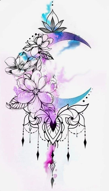 Moon, art, lune HD phone wallpaper