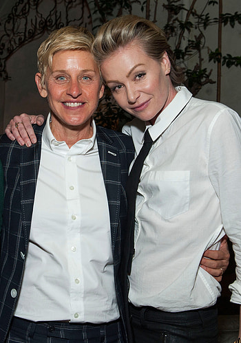 Ellen DeGeneres, Portia de Rossi, Jane Fonda workout HD phone wallpaper