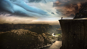 Preikestolen, Norwegian Fjords HD wallpaper