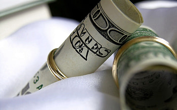 Rings, Money, Macro, Miscellanea, Miscellaneous, Dollars HD wallpaper