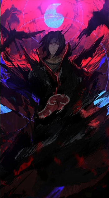 Itachi Uchiha, naruto, sharingan, naruto shippuden HD phone wallpaper