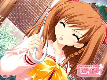 Tongue sticking out, anime girl, cute, anime, honey coming HD wallpaper