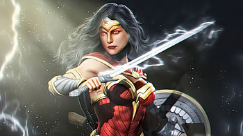 Wonder Woman Arts , wonder-woman, superheroes, artwork HD wallpaper