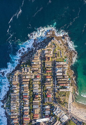 Nature, Houses, City, View From Above, Island HD phone wallpaper
