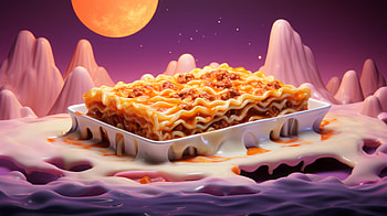 Delicious Lasagna AI Art -, AI Art, food, lasagna HD wallpaper