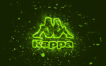 Kappa lime logo, , lime neon lights, creative, lime abstract background, Kappa logo, brands, Kappa HD wallpaper