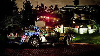 DeLorean DMC-12, Back to the Future HD wallpaper