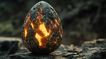 Stunning Dragon Egg Fantasy, fantasy, Dragon Egg!, fantasy egg, glow, lava HD wallpaper