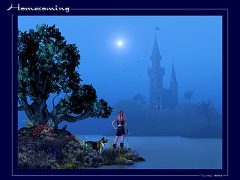 A BEAUTIFUL HOME-COMMING, scene, a, comming, beautiful, home HD wallpaper