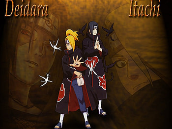 itachi end deidara, 65, naruto HD wallpaper