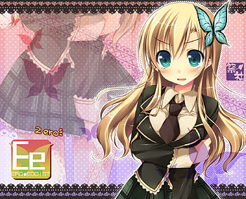 Sena(boku wa tomodachi ga sukunai), butterfly, cute, sena, friends, boku, wa HD wallpaper