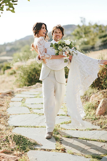 Ian Somerhalder, Nikki Reed, Wedding, Glamour HD phone wallpaper
