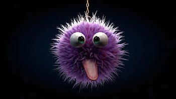 Miscellanea, Miscellaneous, Fluffy, Eyes, Trinket, Protruding Tongue, Tongue Stuck Out, Cool HD wallpaper