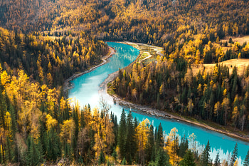 Kanas Lake , lake, nature HD wallpaper