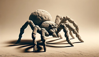 Brown Recluse Spider, brown recluse, spider, sculpture, artistic, stone HD wallpaper