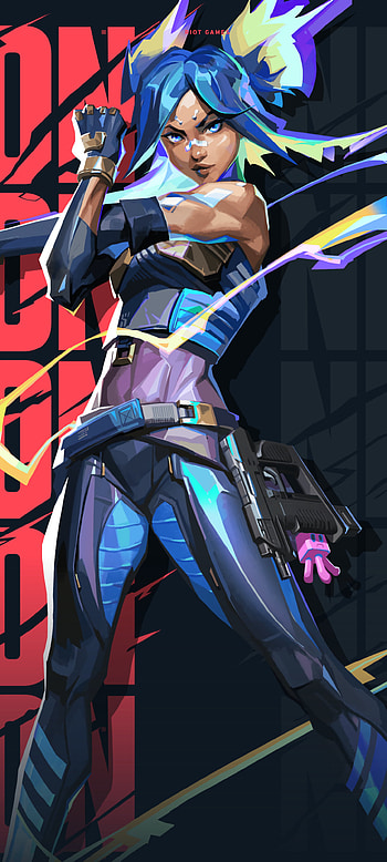 Neon, valorant, games, riot, girl HD phone wallpaper