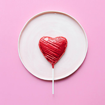 Food, Heart, Lollipop, Sweetness HD phone wallpaper
