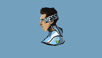 Lionel Messi Minimalism , leo-messi, fifa, sports, football, lionel-messi, fc-barcelona, fcb, artwork, artist, artstation HD wallpaper
