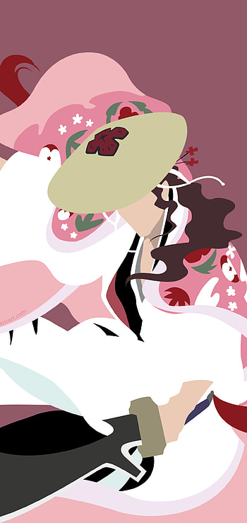 Bleach: Shunsui Kyōraku — Pink , Anime, Bleach HD phone wallpaper