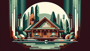 Cozy Cabin Retreat, cozy cabin, cabin, nature, tree HD wallpaper