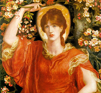 :), red, dante gabriel rossetti, painting, pictura, girl, redhead HD wallpaper