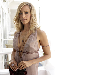 Kim Raver, sexy, american, ring, blonde, necklace, actress HD wallpaper