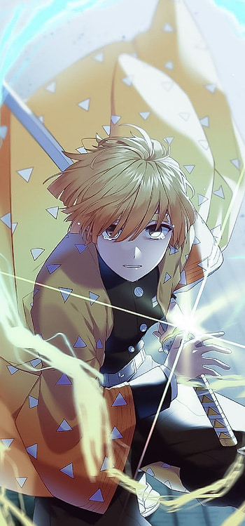 demon slayer, Anime, Demon_slayer, Zenitsu_Agatsuma HD phone wallpaper